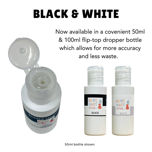BLACK and WHITE Pigments