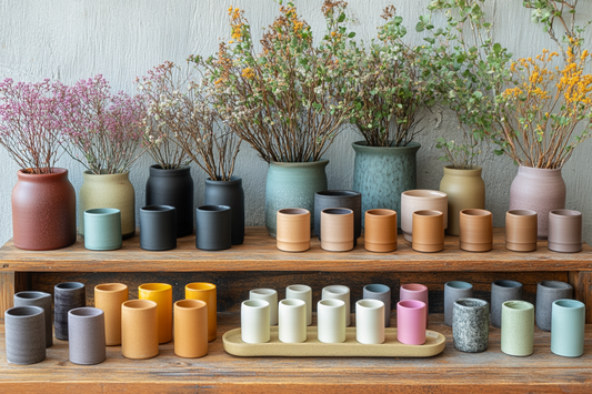 A display of handmade homeware